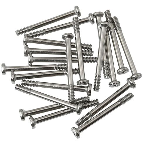 MEETOOT 20PCS 35mm Exhaust Long Screw Silver Nickel Plated Fan Screws Suitable for Fitting Water Cooled Radiators in Kuwait