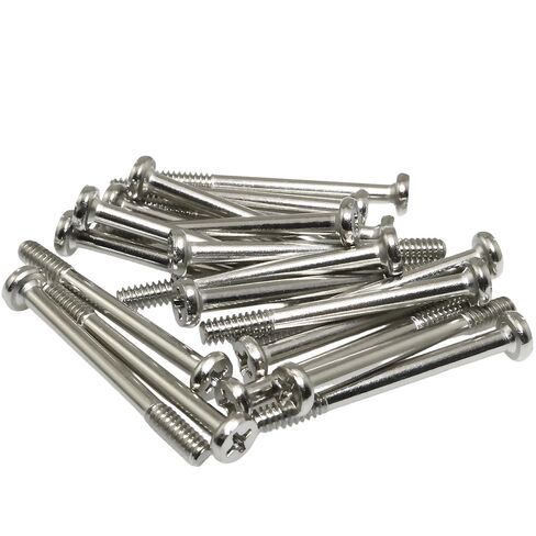MEETOOT 20PCS 35mm Exhaust Long Screw Silver Nickel Plated Fan Screws Suitable for Fitting Water Cooled Radiators in Kuwait