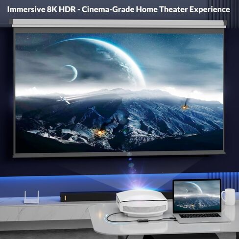 8K Active HDMI 2.1 to DP 1.4 Cable 6.6ft for PS5 Xbox in Kuwait