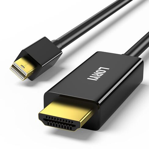 Mini Displayport to HDMI Cable 6FT, Mini DP(Thunderbolt 2) to HDMI Cord, Mini Display Port to HDMI Cable for MacBook Air/Pro, Surface Pro, Projector and Monitor in Kuwait