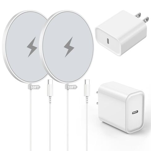 [Apple MFi Certified]Long Magnetic Wireless iPhone Charger,10FT Mag Safe Charger Mag-Safe Charging Magnet Charge Pad 10Feet 2Pack for iPhone 17 Pro Max/17Pro/iPhone 16ProMax/16Plus/15/14/13/12/AirPods in Saudi Arabia