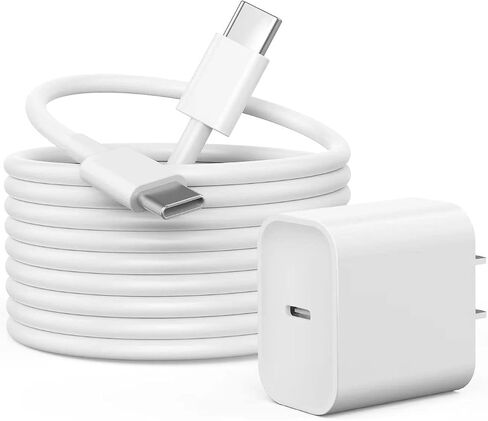 iPad Fast Charger, 20W iPad Pro Charger with 10FT iPhone 17 16 Charging Cable for iPhone 17/17 Pro/17 Air/16,iPad A16/10th, iPad Air 13/11 inch M4/M3/M2/5th, iPad mini 7/6th, iPad Pro 13/12.9/11 inch in Kuwait