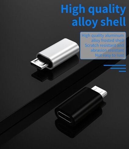 USB C to Micro USB Adapter Pack of 3 USB C Female Android Male Converter Type Jack Charger Cable Mini Charger Adapter Compatible with for Compatible for Samsung Connector in Kuwait