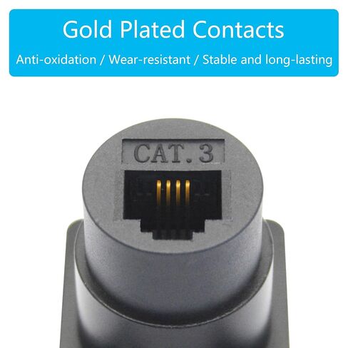 2Pcs RJ45 Panel Mount Connector, D-Type Cat6 Female Socket LAN Network Plug in Kuwait