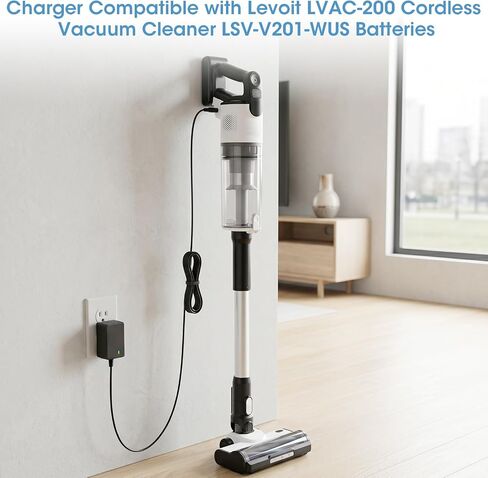 Charger Compatible with Levoit LVAC-200 Cordless Vacuum Cleaner in Kuwait