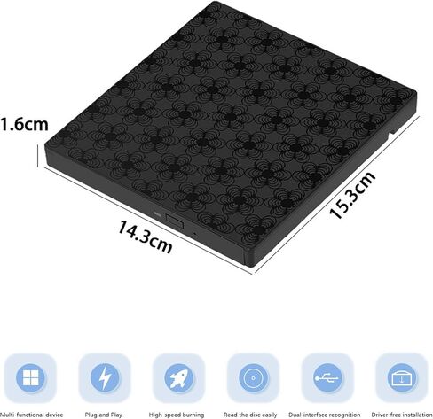 Efficient Portable Disc ROM Recorder with High-Speed USB Transfer for Multiple Operating Systems Integrated Drive in Saudi Arabia