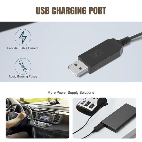 Lenink Power Cord Compatible with Cobra RAD 480i/350/380/450, Replacement Cord Cable USB Charger Compatible with Most Cobra Radar Detectors (1m/3.28ft) in Kuwait
