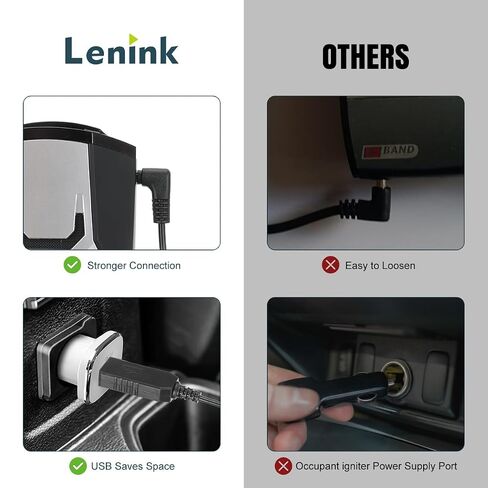 Lenink Power Cord Compatible with Cobra RAD 480i/350/380/450, Replacement Cord Cable USB Charger Compatible with Most Cobra Radar Detectors (1m/3.28ft) in Kuwait