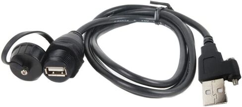 Fusion MS-CBUSBFM1 Panel Mount USB Connector , black in Kuwait