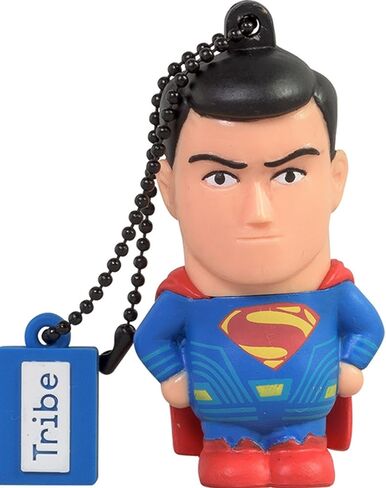 Tribe DC Comics Warner Bros. Pendrive Figure 16 GB Funny USB Flash Drive 2.0, Superman Movie, Clear, Model:FD033501 in Kuwait