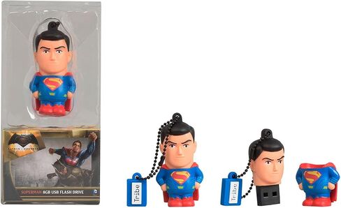 Tribe DC Comics Warner Bros. Pendrive Figure 16 GB Funny USB Flash Drive 2.0, Superman Movie, Clear, Model:FD033501 in Kuwait