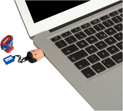 Tribe DC Comics Warner Bros. Pendrive Figure 16 GB Funny USB Flash Drive 2.0, Superman Movie, Clear, Model:FD033501 in Kuwait