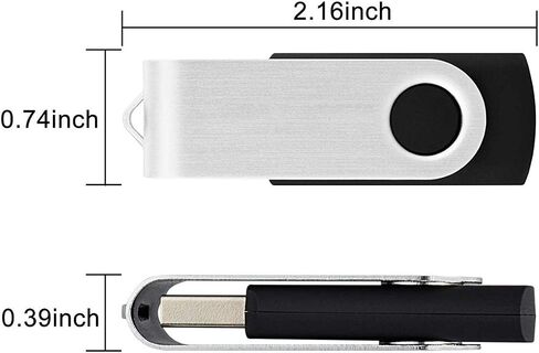 Aiibe 128GB Flash Drive USB Flash Drive 128 GB USB 3.0 Memory Stick Thumb Drive 128GB 3.0 Black in Kuwait