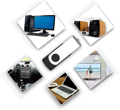 Aiibe 128GB Flash Drive USB Flash Drive 128 GB USB 3.0 Memory Stick Thumb Drive 128GB 3.0 Black in Kuwait