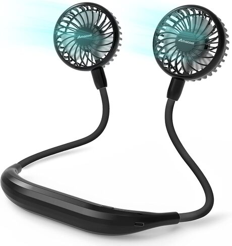 AMACOOL Portable Neck Fan, Lightweight Wearable with Hands-Free Comfort in Kuwait