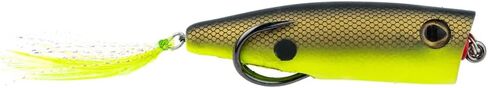 SNAG PROOF Zoo Pop Topwater Lure | Weedless Design for Bass Fishing | Chartreuse Shad, 3/8 oz. in Kuwait
