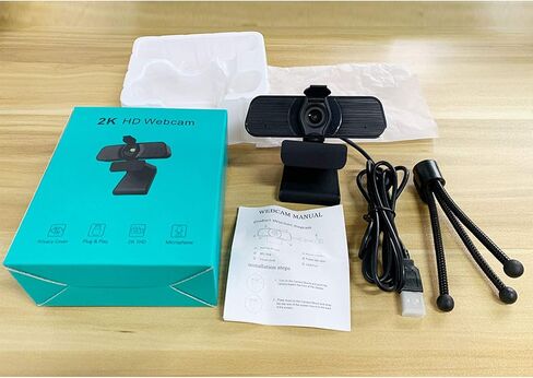 Webcam with Microphone 1080P HD for Streaming Conference Live Broadcast Recording Gaming Online Classes Desktop Laptop Windows in Kuwait