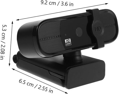 Housoutil Streaming Webcam for PC with Microphone USB Computer Camera for Live Video Conferencing Online Teaching Easy Setup HD Image Quality for Desktop Use in Kuwait