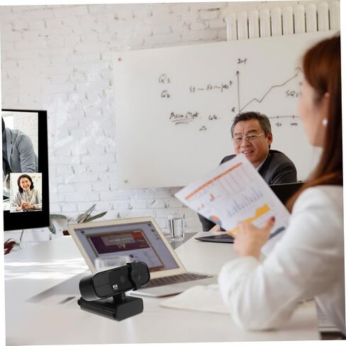 Housoutil Streaming Webcam for PC with Microphone USB Computer Camera for Live Video Conferencing Online Teaching Easy Setup HD Image Quality for Desktop Use in Kuwait