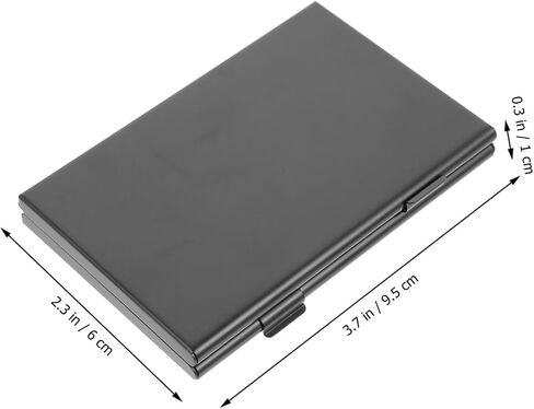 Memory Card Storage Case PP Box with Shock Protection Black in Kuwait