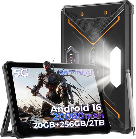 HOTWAV R9 PRO MAX 5G 20080mAh Rugged Tablet with Brackert and Stylus in Kuwait