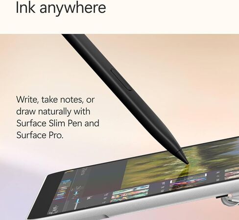 Microsoft Surface Pro 2 in 1 Laptop Tablet, 12" Touchscreen, 45 Tops AI Copilot NPU, 16GB RAM, 256GB Storage, Keyboard, Slim Pen, MS 365, USB-C Fast Charger, Windows 11 (Renewed) in Kuwait