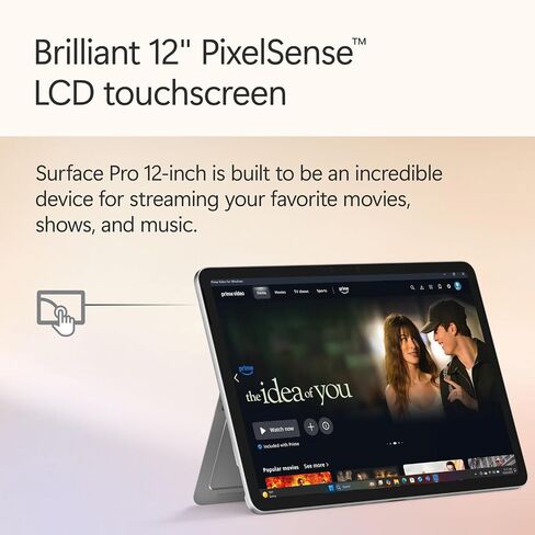 Microsoft Surface Pro 2 in 1 Laptop Tablet, 12" Touchscreen, 45 Tops AI Copilot NPU, 16GB RAM, 256GB Storage, Keyboard, Slim Pen, MS 365, USB-C Fast Charger, Windows 11 (Renewed) in Kuwait
