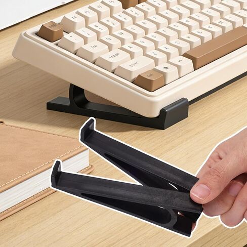 4PCS Ergonomic Keyboard Stand Feet, Anti-Slip Keyboard Elevated Rack for Gaming Typing Office, Laptop PP Stands in Kuwait