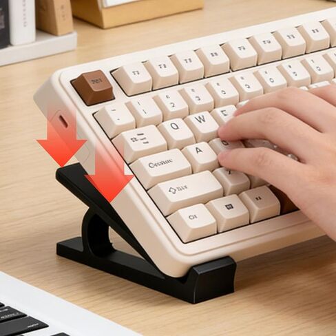4PCS Ergonomic Keyboard Stand Feet, Anti-Slip Keyboard Elevated Rack for Gaming Typing Office, Laptop PP Stands in Kuwait