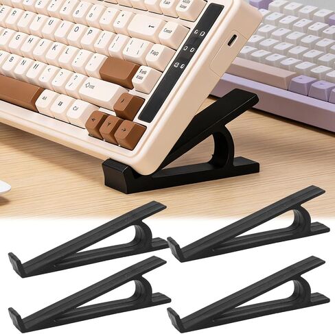 4PCS Ergonomic Keyboard Stand Feet, Anti-Slip Keyboard Elevated Rack for Gaming Typing Office, Laptop PP Stands in Kuwait