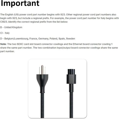 A3389 A3143 A2901 A2615 A1999 AC Power Cord Cable for Mac Studio M1/M2/M4 & Pro Display XDR 32" 923-07008,661-26399,677-24538 (Authentic/Black/Woven/Braided) English (US) Power Cord in Kuwait