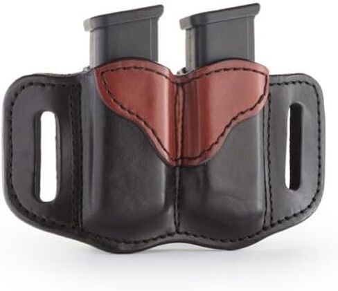 1791 Gunleather Double Mag Pouch, OWB Double Stack 9mm Magazine Holster in Kuwait