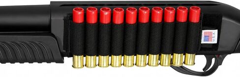 Trinity 10-Round Shell Carrier Compatible with Mossberg 590 Shockwave .410 Bore – Hook and Loop Mounted Storage Pouch – Made in USA in Kuwait