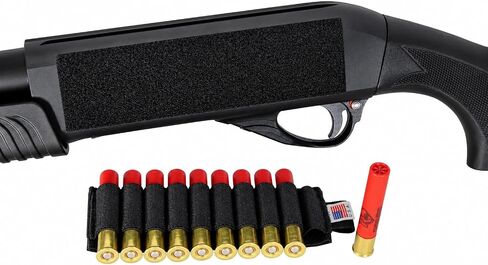 Trinity 10-Round Shell Carrier Compatible with Mossberg 590 Shockwave .410 Bore – Hook and Loop Mounted Storage Pouch – Made in USA in Kuwait