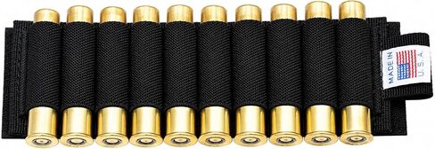 Trinity 10-Round Shell Carrier Compatible with Mossberg 590 Shockwave .410 Bore – Hook and Loop Mounted Storage Pouch – Made in USA in Kuwait