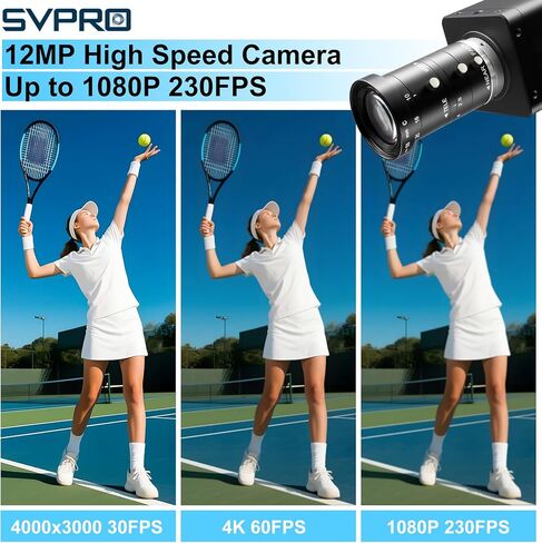 SVPRO 12MP USB 3.0 Camera 1080P 230fps 4K 60fps UVC Webcam with Zoom in Kuwait