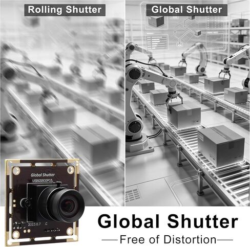 120fps High Speed Global Shutter USB Camera,800P@120fps 480P@210fps No Distortion Monochrome Lens,UVC Plug and Play for PC Laptop Android Lightburn Robotics 3D Printing Motion Capture in Kuwait