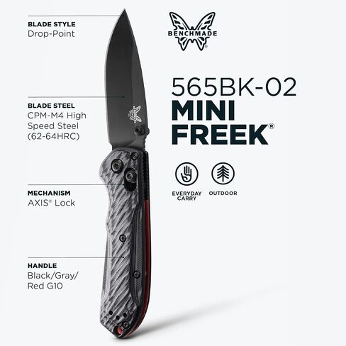 Benchmade Mini Freek EDC Knife, M4 Steel Blade (565BK-02) in Kuwait