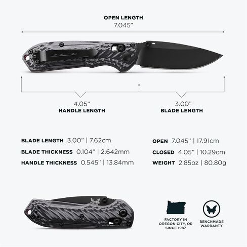 Benchmade Mini Freek EDC Knife, M4 Steel Blade (565BK-02) in Kuwait