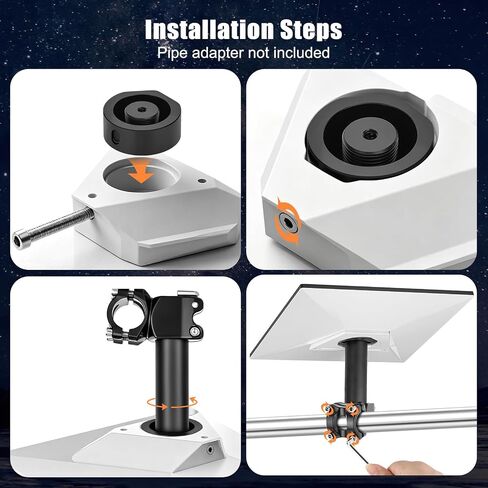 Starlink Mount, Starlink Pole Clamp Mount for Mini & Mini X in Kuwait