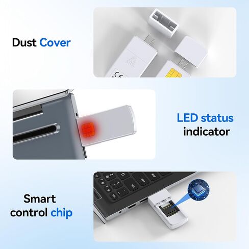 USB C SIM Card Reader – Includes SIM Card Adapter Kit & Eject Pin – Reads Nano/Micro/Standard SIM Cards – USB to SIM Adapter for Windows PC & Laptop – Edit & Backup Messages and Contacts in Kuwait