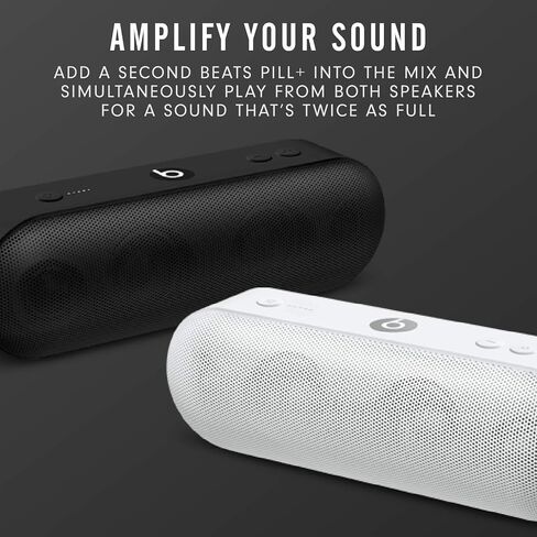 Beats Pill Plus Portable Wireless Speaker - Stereo Bluetooth, 12 Hours of Listening Time, Microphone for Phone Calls - Black in Kuwait