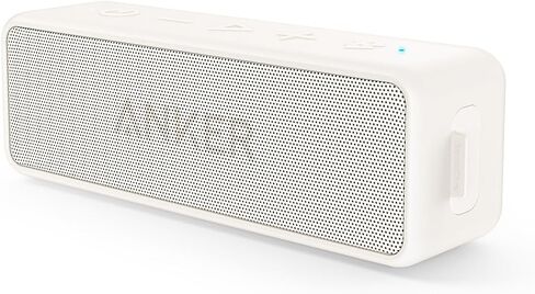 Anker Soundcore 2 Portable Bluetooth Speaker with Stereo Sound, Bluetooth 5, Bassup, IPX7 Waterproof, 24-Hour Playtime, Wireless, Speaker for Home, Outdoors, Travel- White (Renewed) in Kuwait