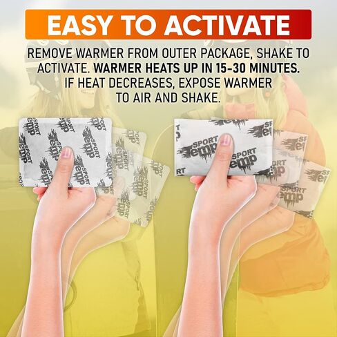 Hand, Toe, & XL Body and Hand Warmers - Variety Pack - Air Activated - Odorless Hot Hand - Sport Temp in Kuwait