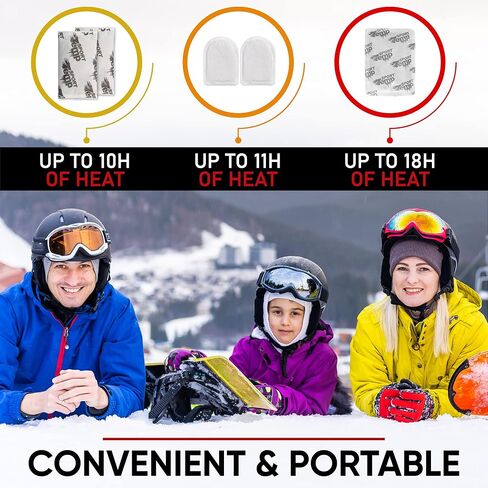 Hand, Toe, & XL Body and Hand Warmers - Variety Pack - Air Activated - Odorless Hot Hand - Sport Temp in Kuwait