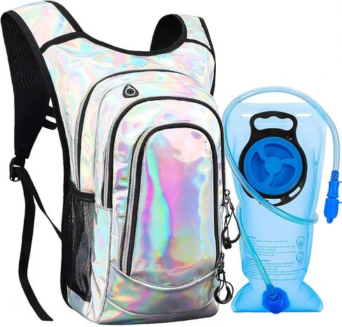 Hydration Backpack, Festival Rave Hydration Pack, Water Backpack with 2L Hydration Bladder, Rave Backpack Hydration Pack Hydropack Hydro for Hiking, Biking, Festivals, Raves in Saudi Arabia