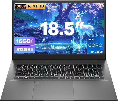 18.5 Inch Laptops, Core i9 CPU (Up to 4.8 GHz), 16GB RAM, 512GB SSD, WiFi-6 in Kuwait