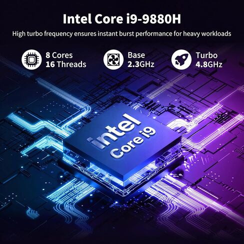 18.5 Inch Laptops, Core i9 CPU (Up to 4.8 GHz), 16GB RAM, 512GB SSD, WiFi-6 in Kuwait