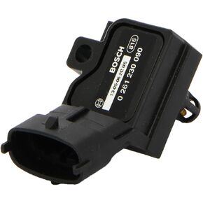 BOSCH 0261230090 Original Equipment Boost Pressure / Manifold Absolute Pressure (MAP) Sensor - Compatible With Select Volvo C70, S40, S60, S80, V50, V70, XC70, XC90