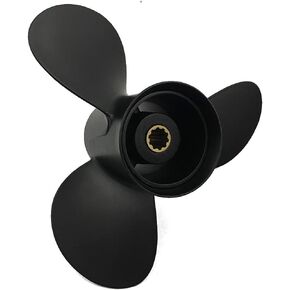 3 Blade RH 25HP 30HP Aluminum Propeller for Tohatsu/Nissan Outboards with 10 Spline Tooth 9.9x13